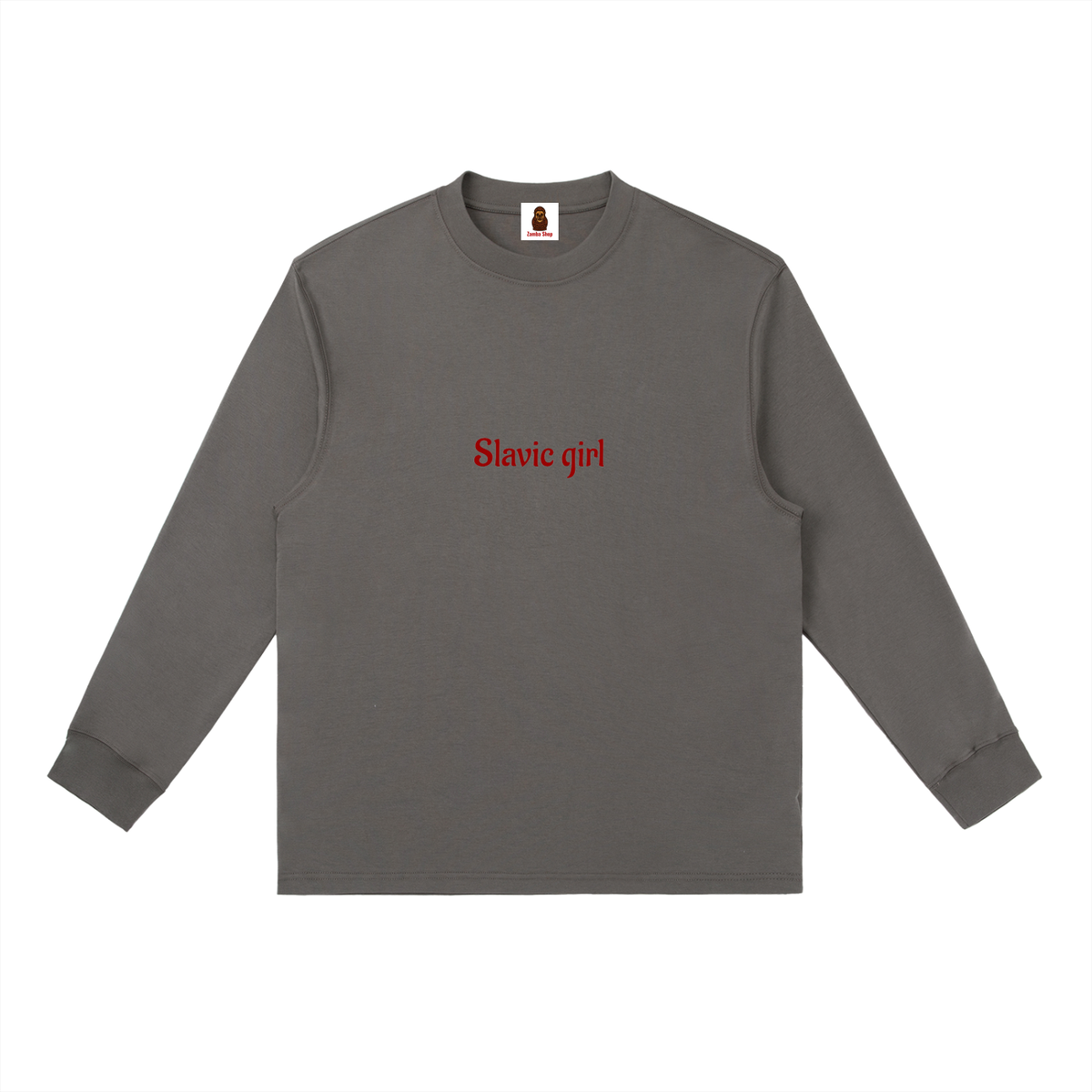 Slavic Girl | Essential Crewneck Long-Sleeve T-Shirt