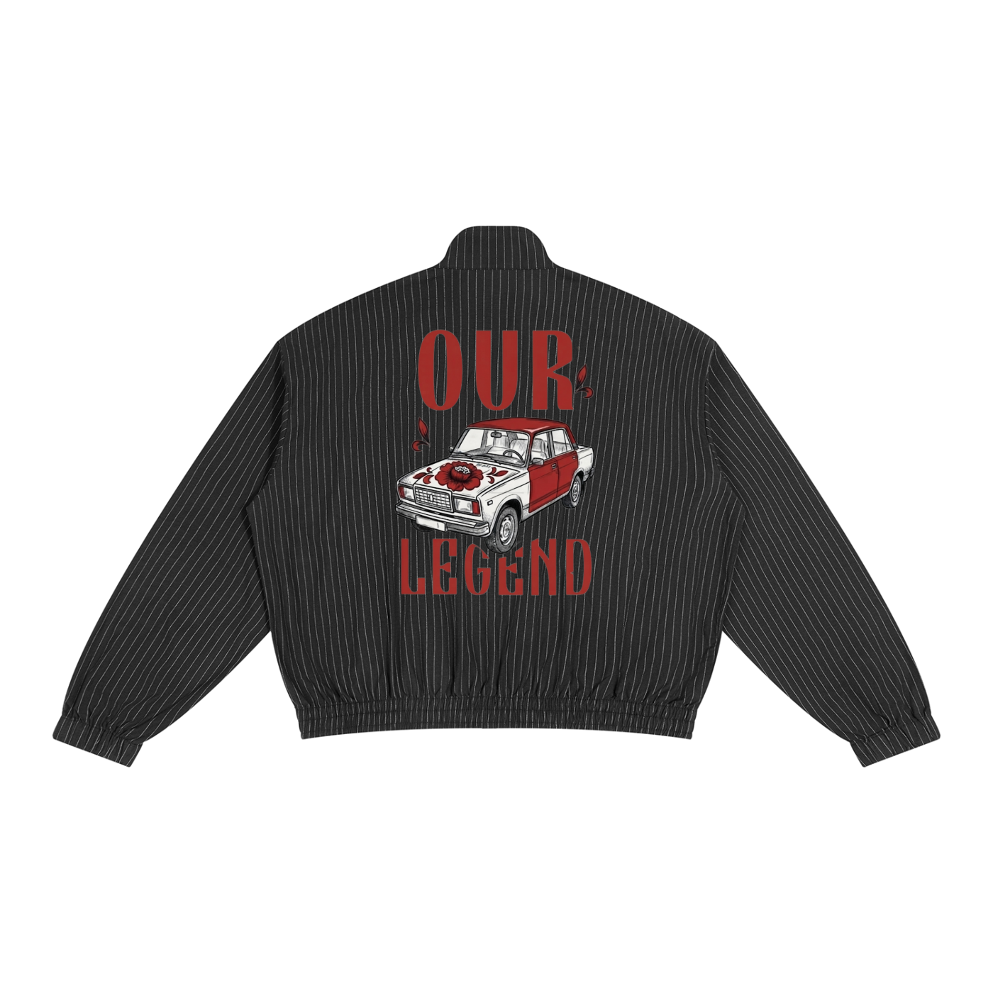 Unisex Striped Full-Zip Track Jacket