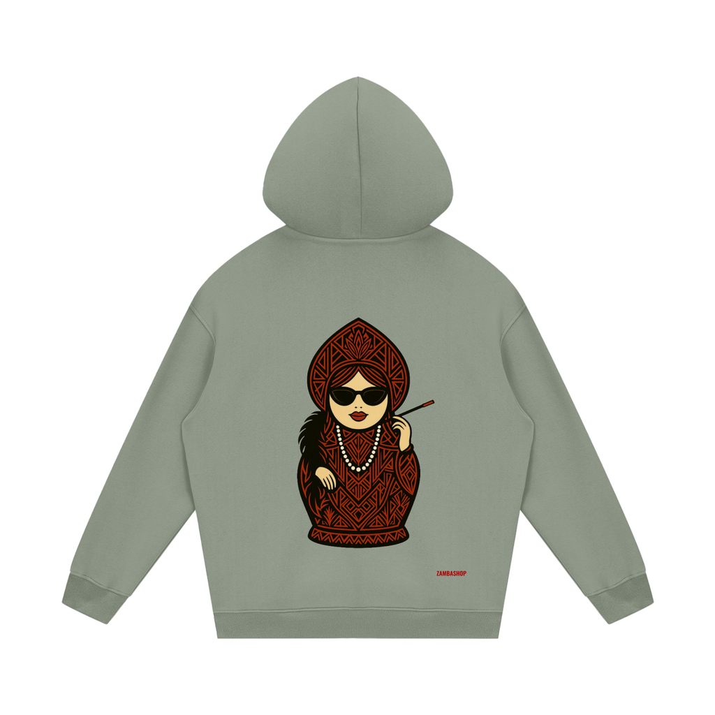 Babushka Grandma Hoodie | Streetwear Unisex Fleece Hoodie