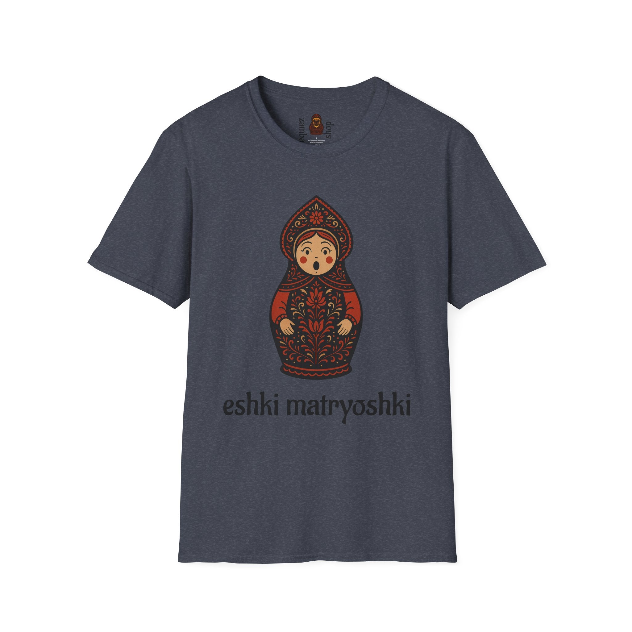 Eshki Matryoshki Matryoshka Doll T-Shirt | Russian Nesting Doll Graphic | Gift for her | Slavik gift
