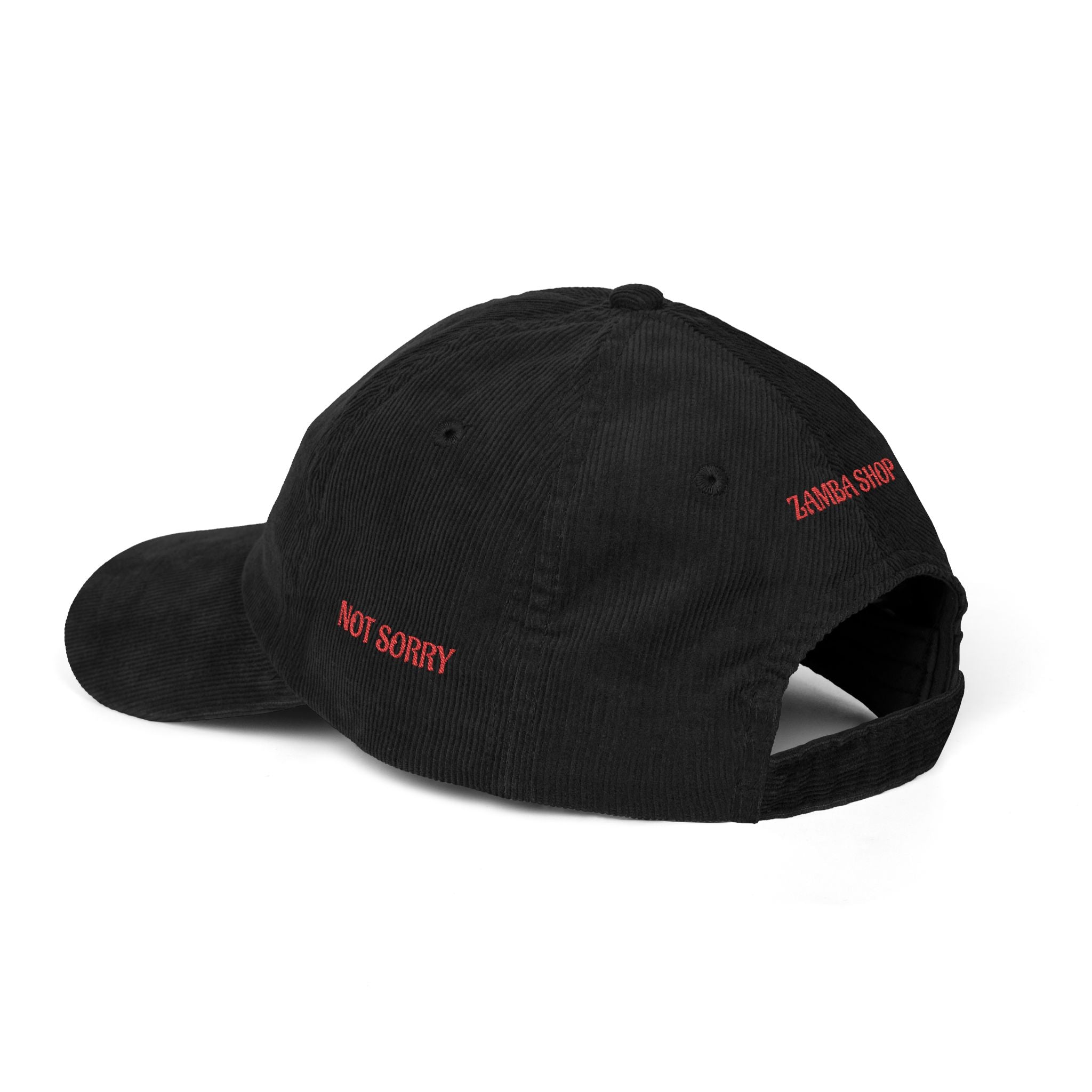 Matryoshka embroidered corduroy cap | Vintage cord cap