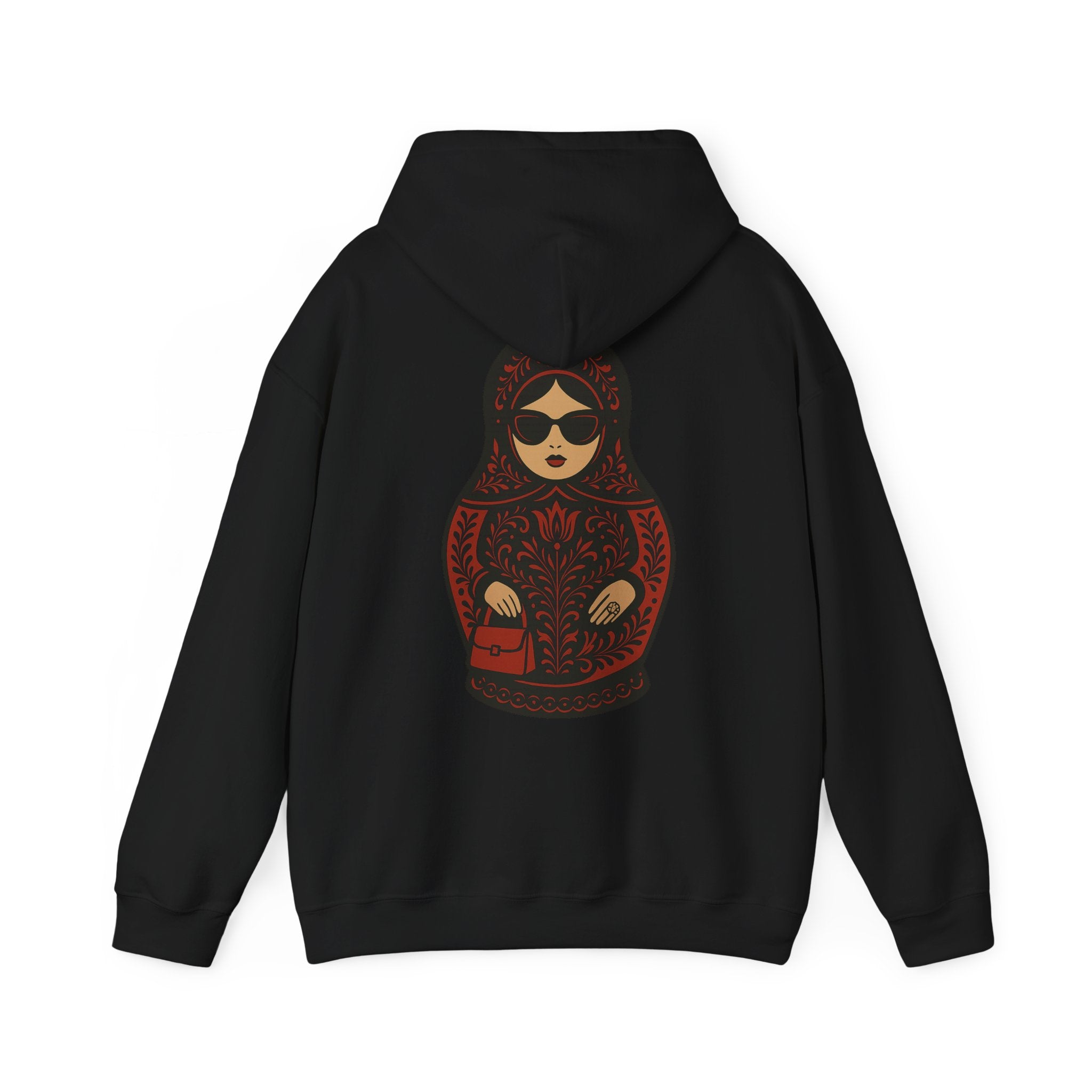 Babushka Matryoshka Doll Hoodie | Russian Nesting Doll Illustration | Grandma Gift