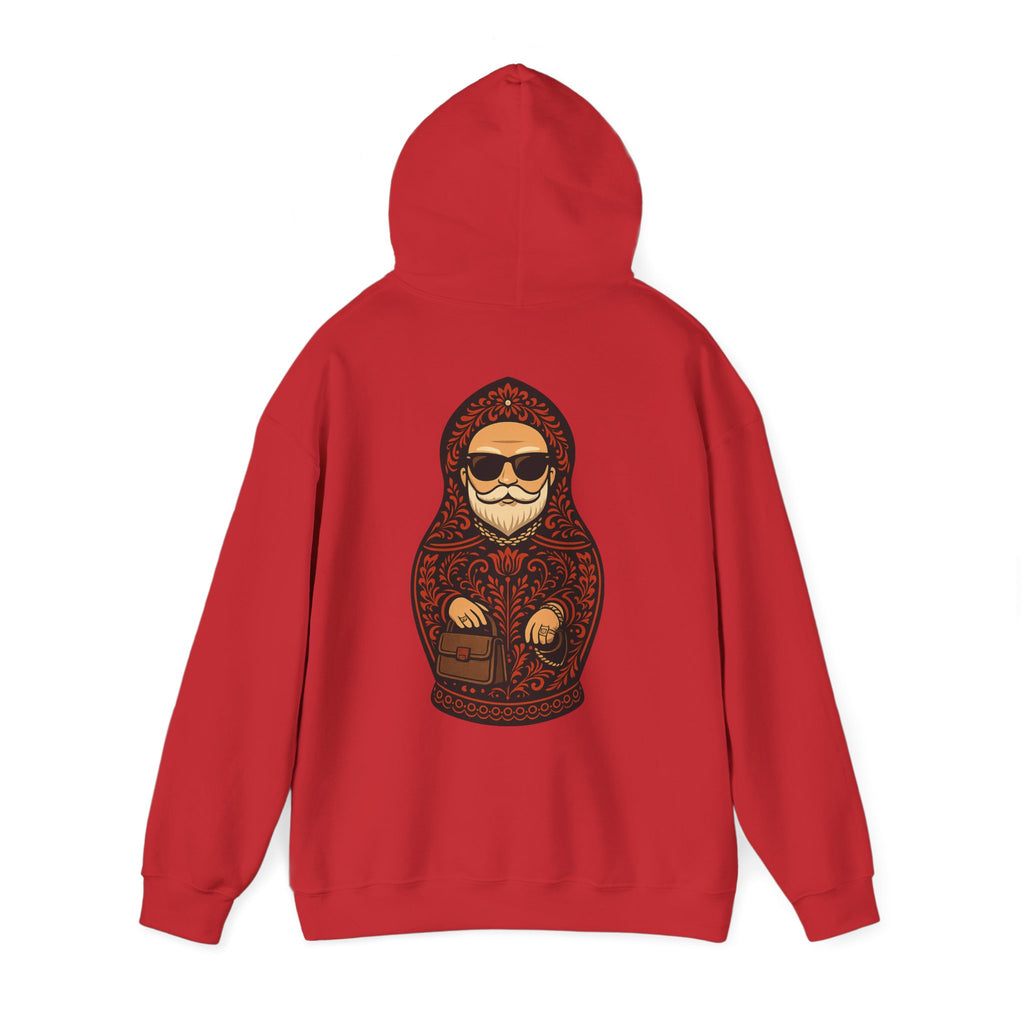 Dedushka Matryoshka Doll Hoodie | Russian Nesting Doll Illustration | Grandpa Gift | Granddad