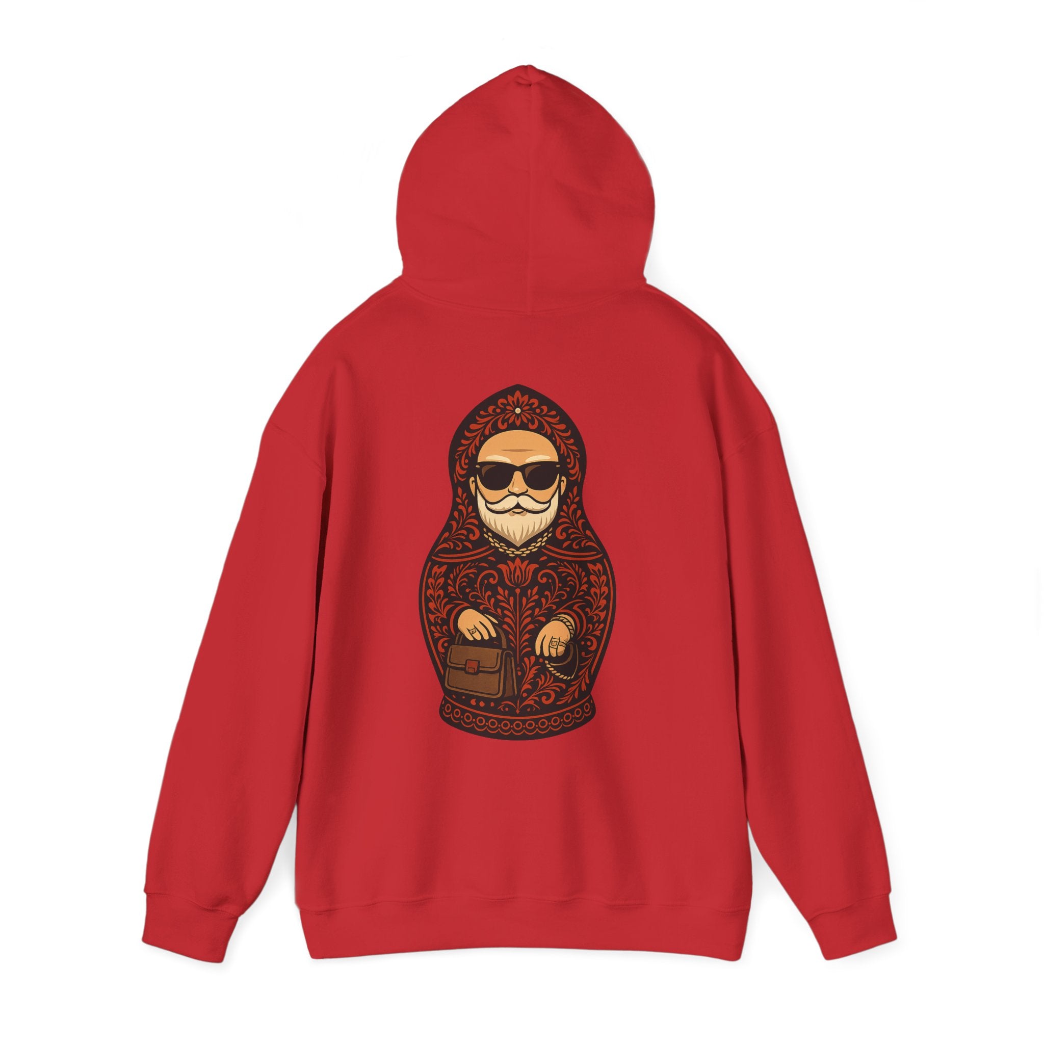 Dedushka Matryoshka Doll Hoodie | Russian Nesting Doll Illustration | Grandpa Gift | Granddad