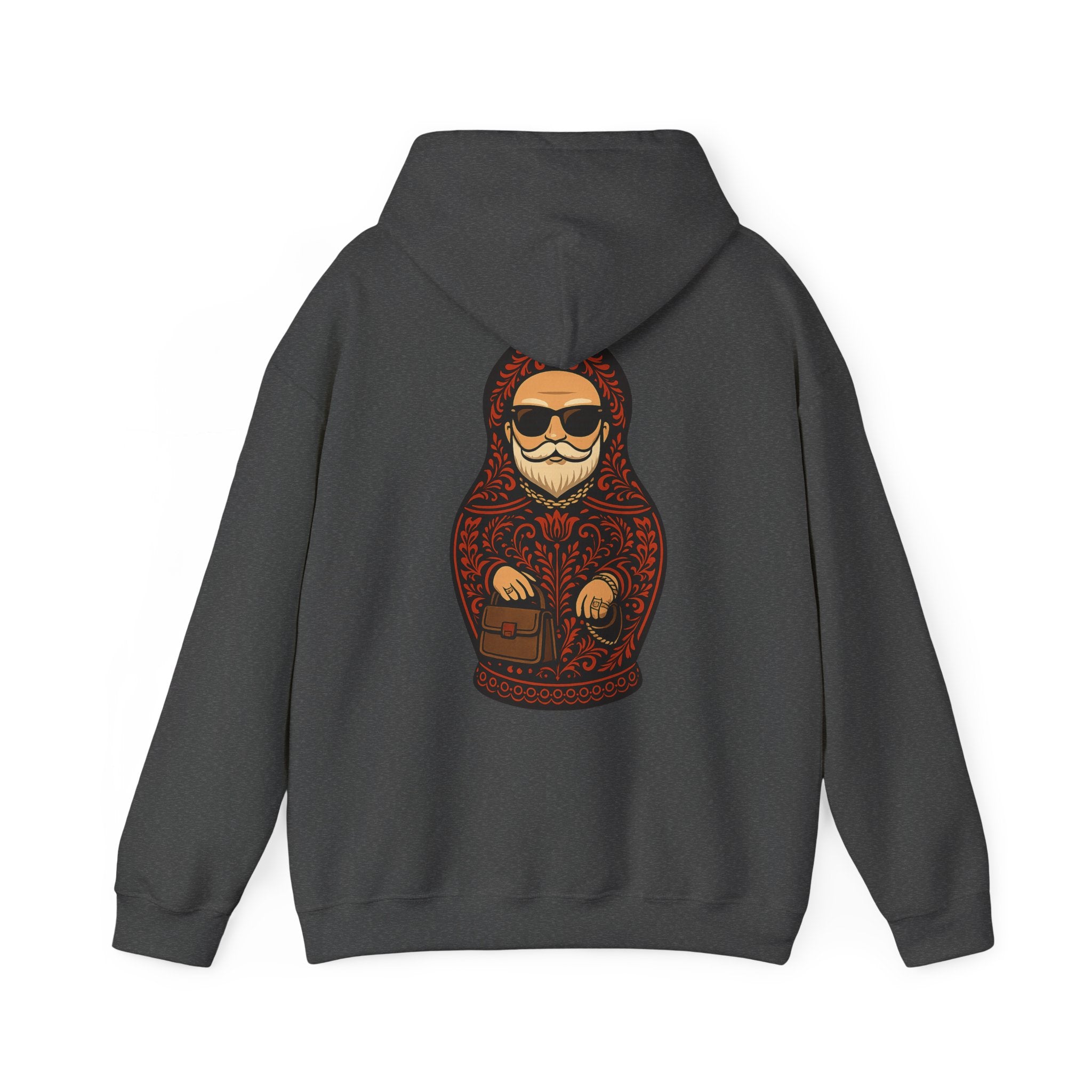 Dedushka Matryoshka Doll Hoodie | Russian Nesting Doll Illustration | Grandpa Gift | Granddad