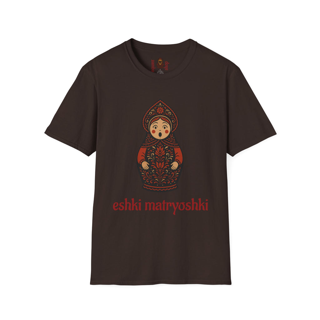 Eshki Matryoshki Matryoshka Doll T-Shirt | Russian Nesting Doll Graphic | Gift for her | Slavik gift