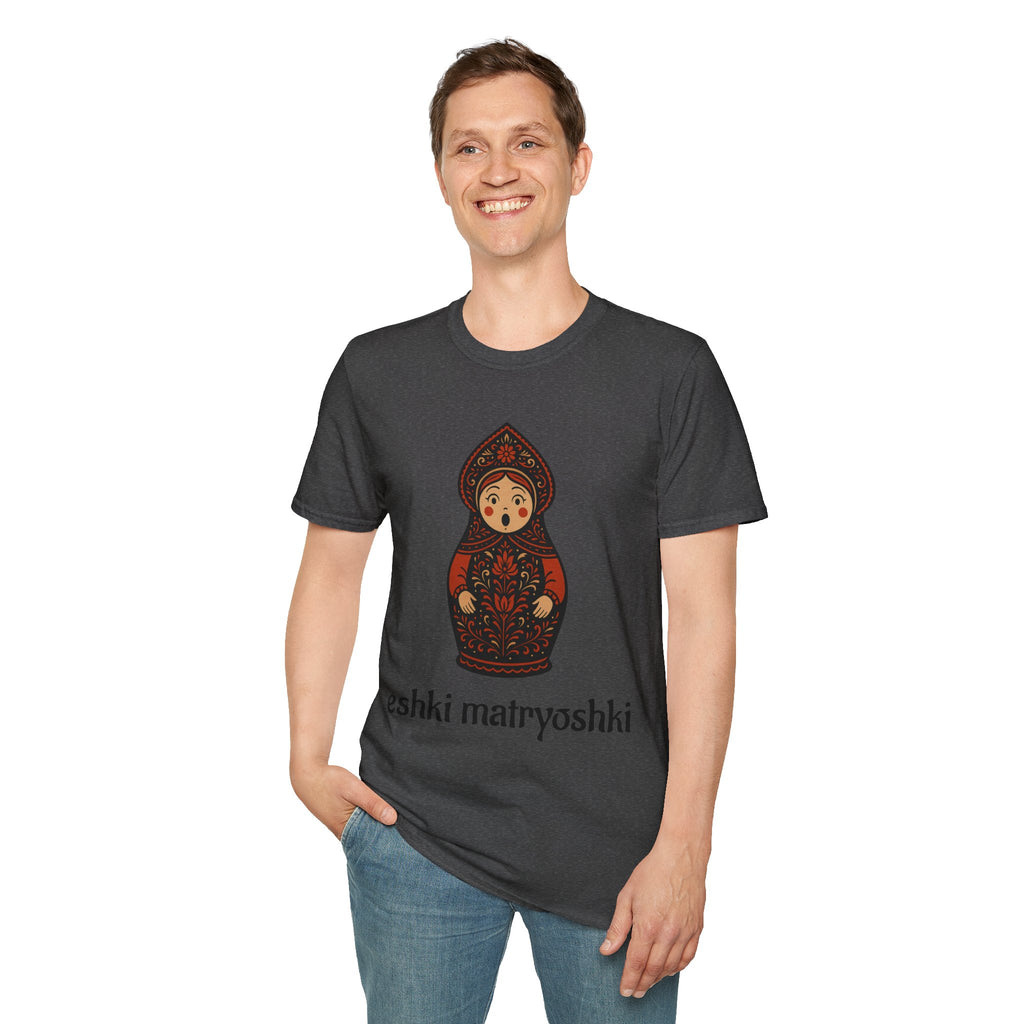 Eshki Matryoshki Matryoshka Doll T-Shirt | Russian Nesting Doll Graphic | Gift for her | Slavik gift