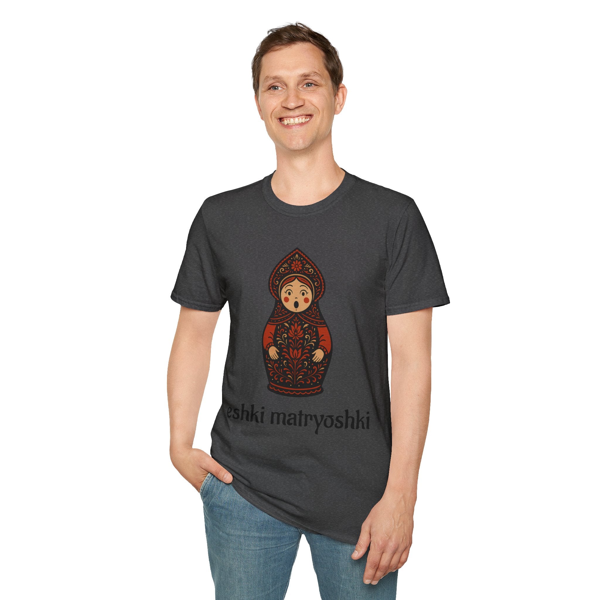 Eshki Matryoshki Matryoshka Doll T-Shirt | Russian Nesting Doll Graphic | Gift for her | Slavik gift