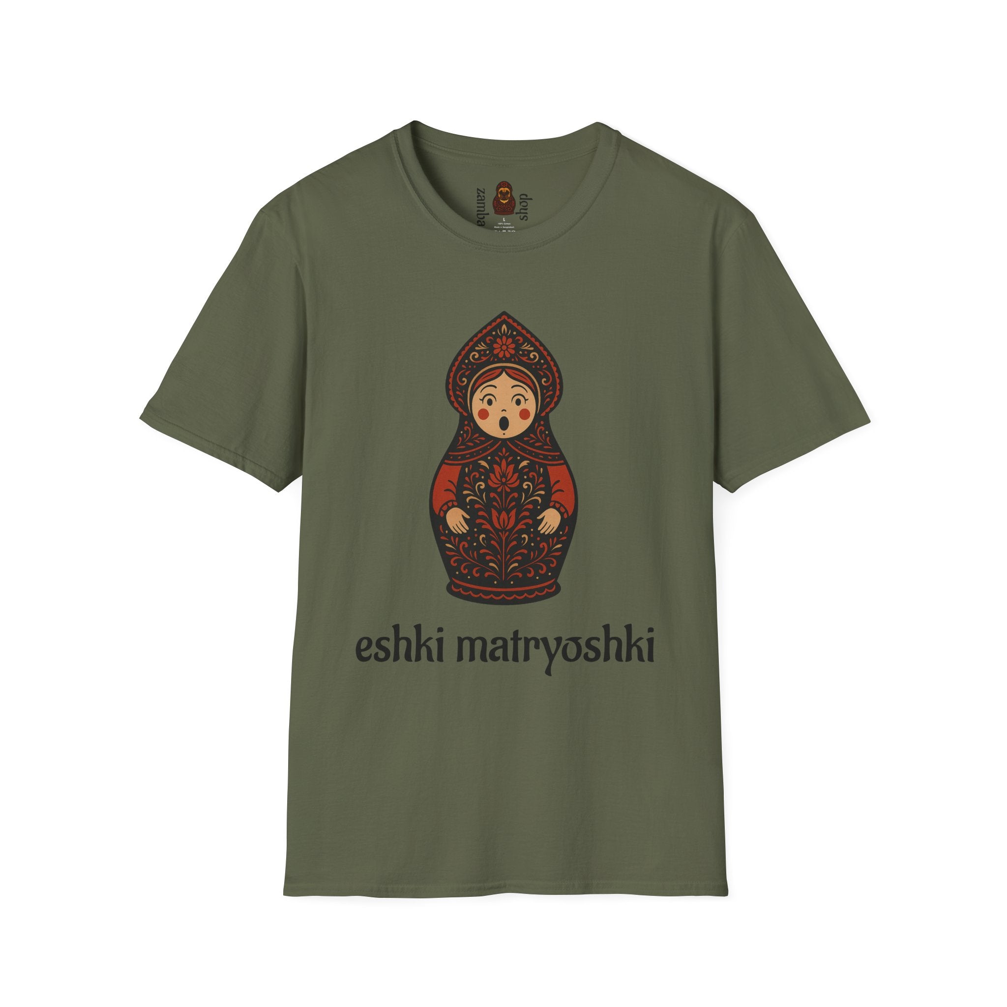 Eshki Matryoshki Matryoshka Doll T-Shirt | Russian Nesting Doll Graphic | Gift for her | Slavik gift