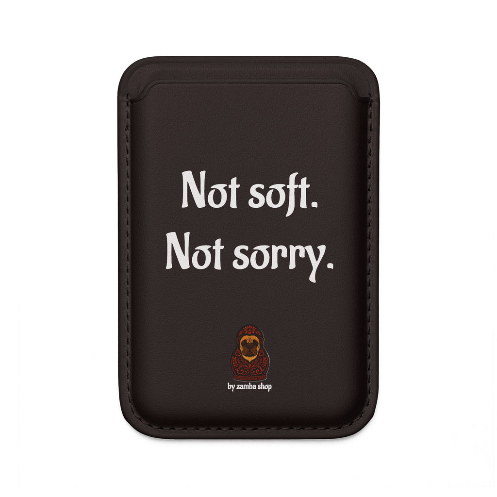 Not soft. Not sorry. Vegan Wallet | MagSafe Compatible Card Holder