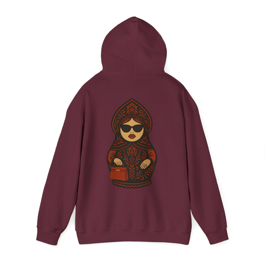 Slavic Matryoshka Doll Hoodie | Russian Nesting Doll Illustration | Gift for her | Gift for mom | Gift for friend