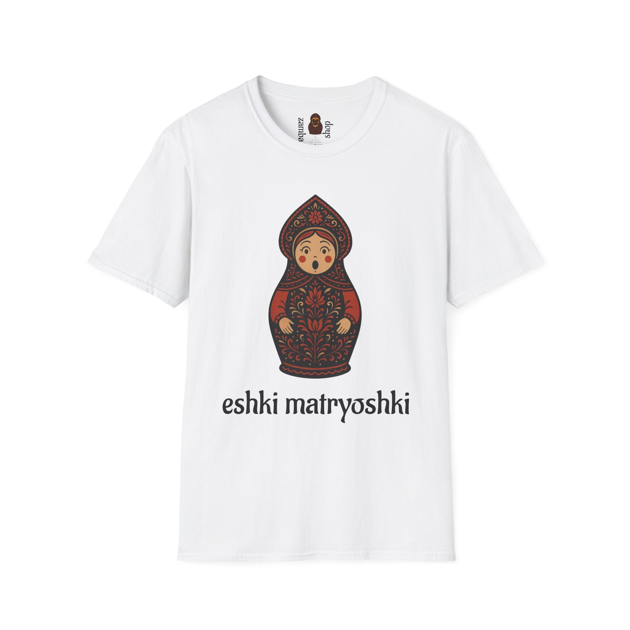Eshki Matryoshki Matryoshka Doll T-Shirt | Russian Nesting Doll Graphic | Gift for her | Slavik gift