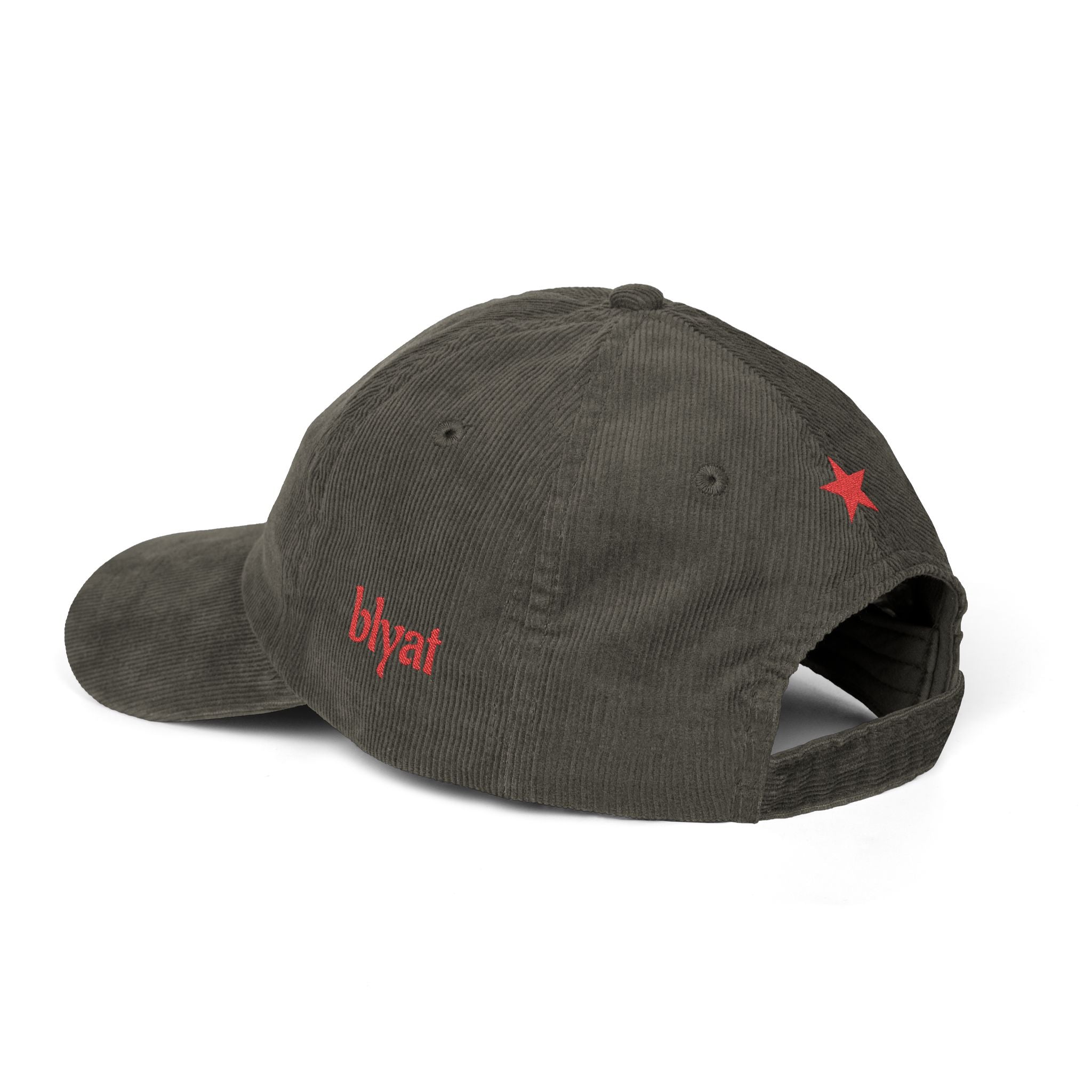 I'm Bullochka Embroidered Corduroy Cap, Slavic Russian Quote Hat | Vintage Style