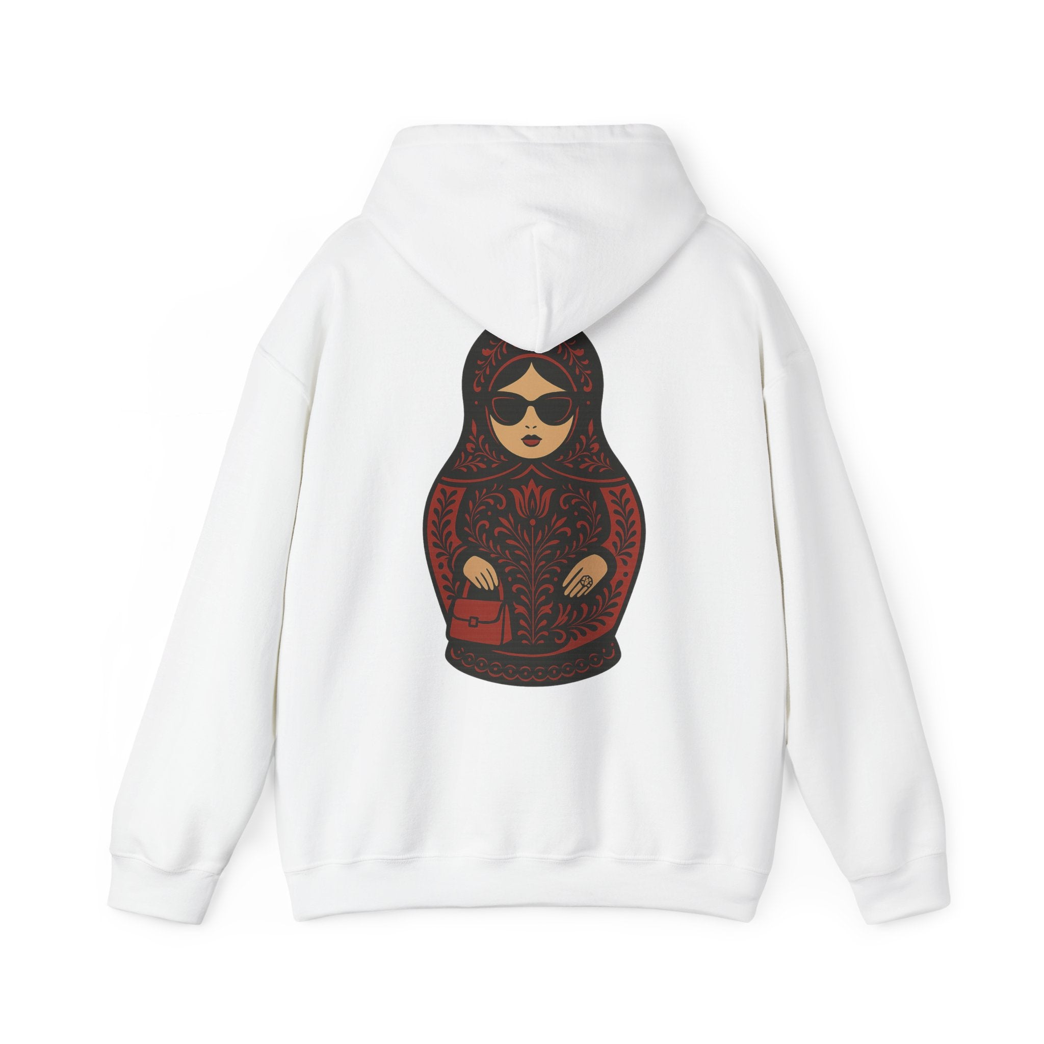 Babushka Matryoshka Doll Hoodie | Russian Nesting Doll Illustration | Grandma Gift