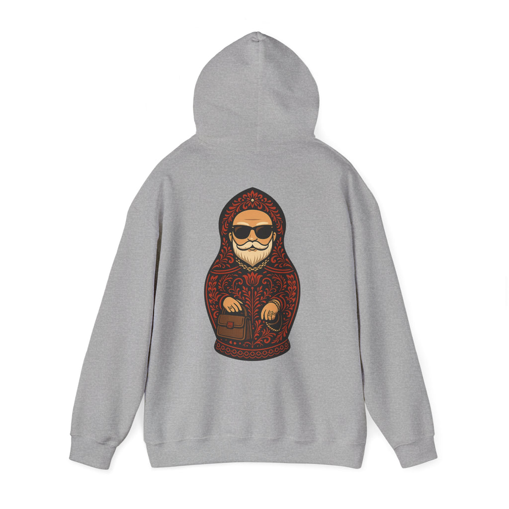 Dedushka Matryoshka Doll Hoodie | Russian Nesting Doll Illustration | Grandpa Gift | Granddad