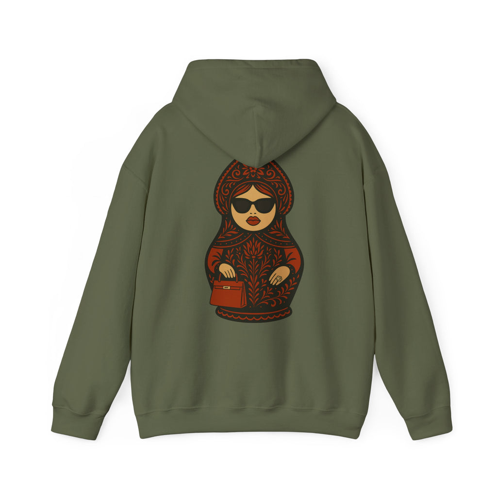 Slavic Matryoshka Doll Hoodie | Russian Nesting Doll Illustration | Gift for her | Gift for mom | Gift for friend