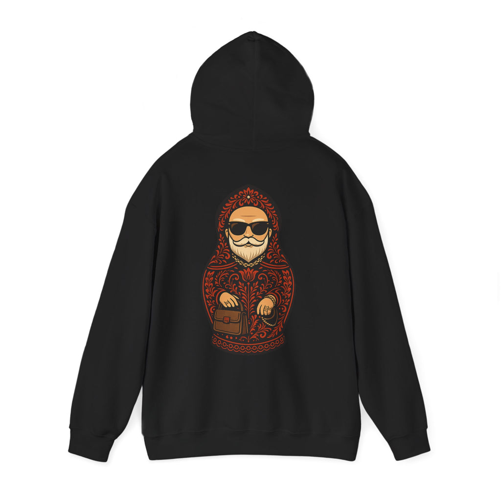 Dedushka Matryoshka Doll Hoodie | Russian Nesting Doll Illustration | Grandpa Gift | Granddad