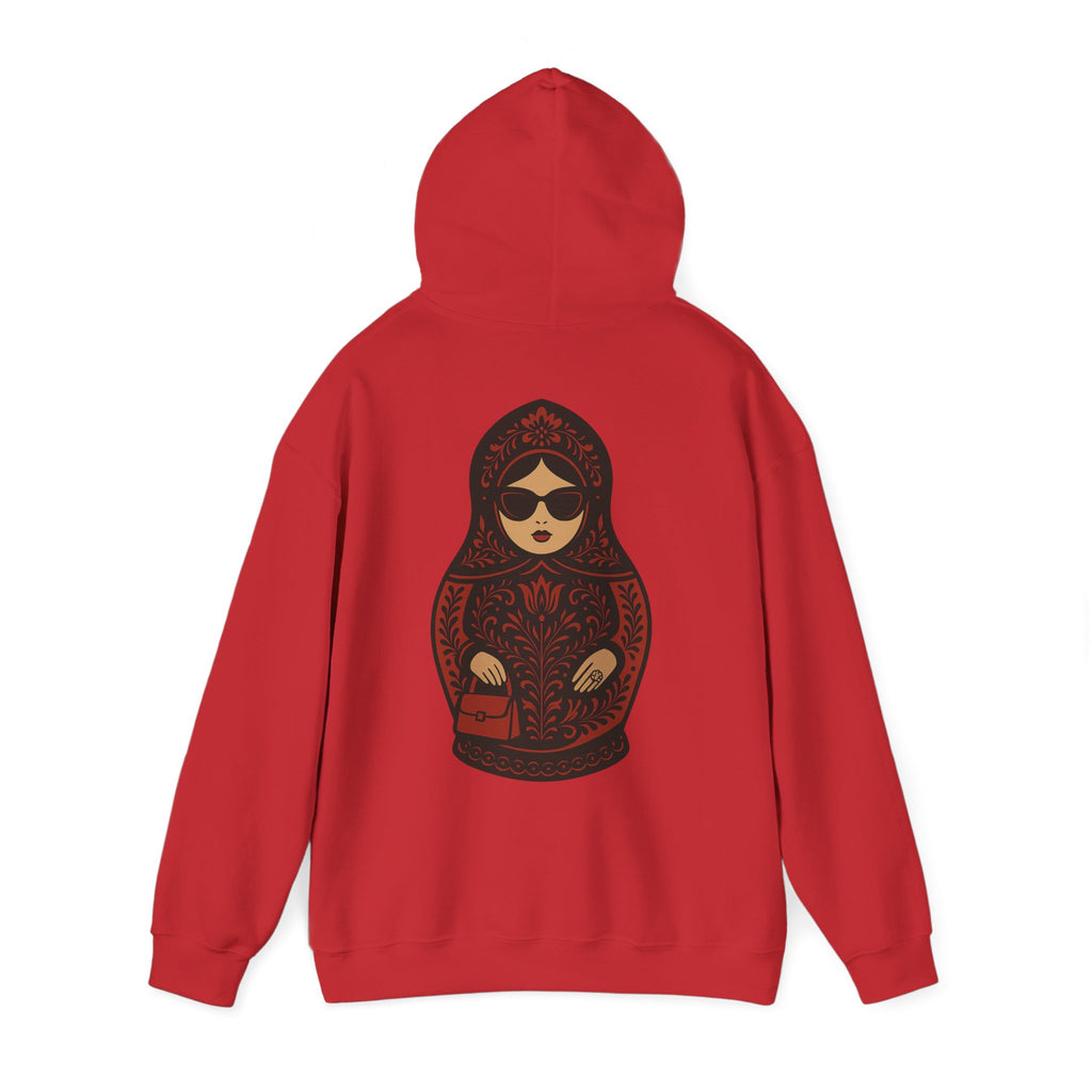 Babushka Matryoshka Doll Hoodie | Russian Nesting Doll Illustration | Grandma Gift