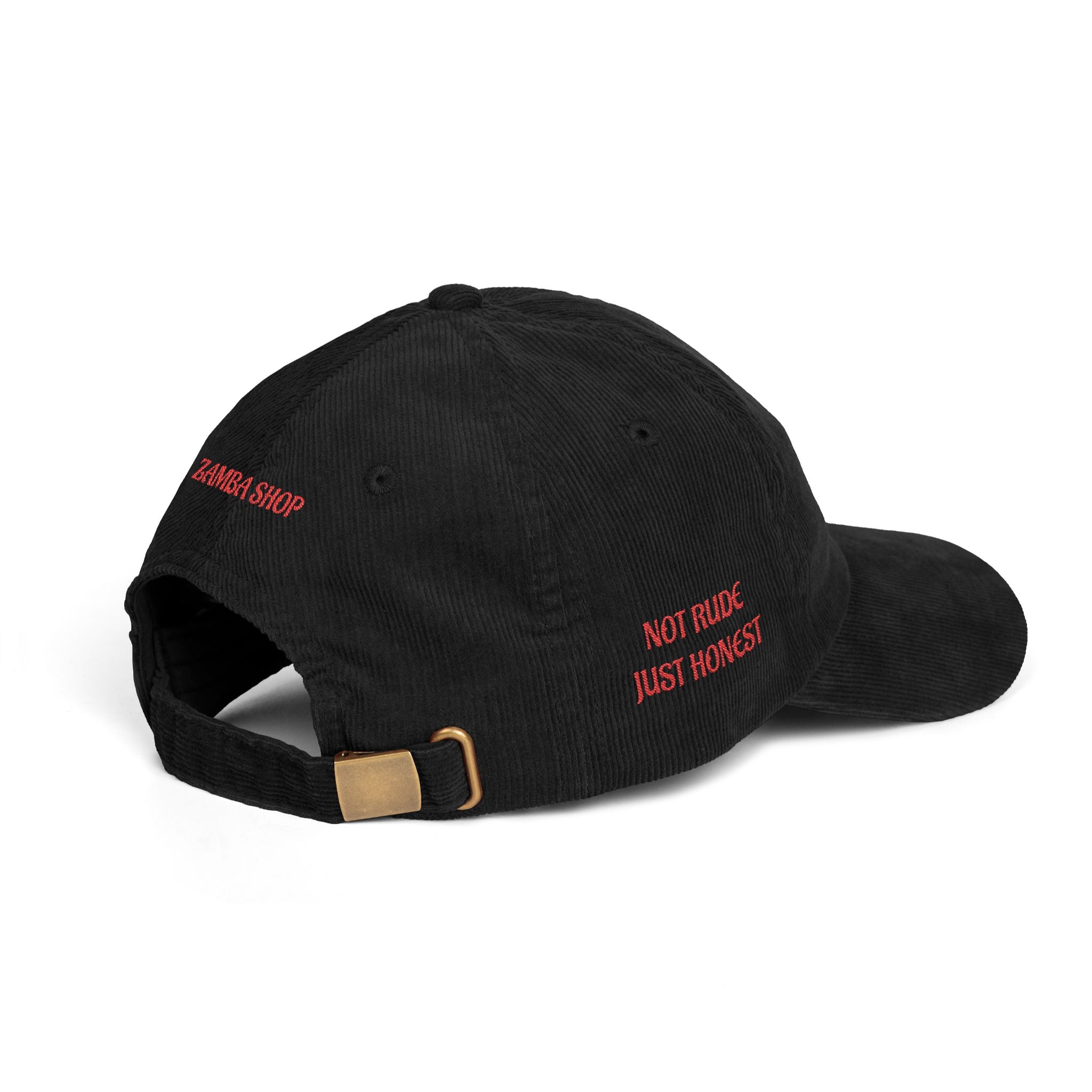 Matryoshka embroidered corduroy cap | Vintage cord cap