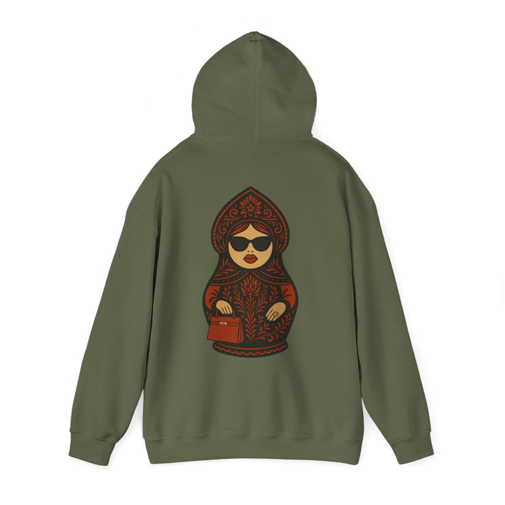 Slavic Matryoshka Doll Hoodie | Russian Nesting Doll Illustration | Gift for her | Gift for mom | Gift for friend
