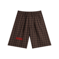 Unisex Plaid Wide Leg Shorts