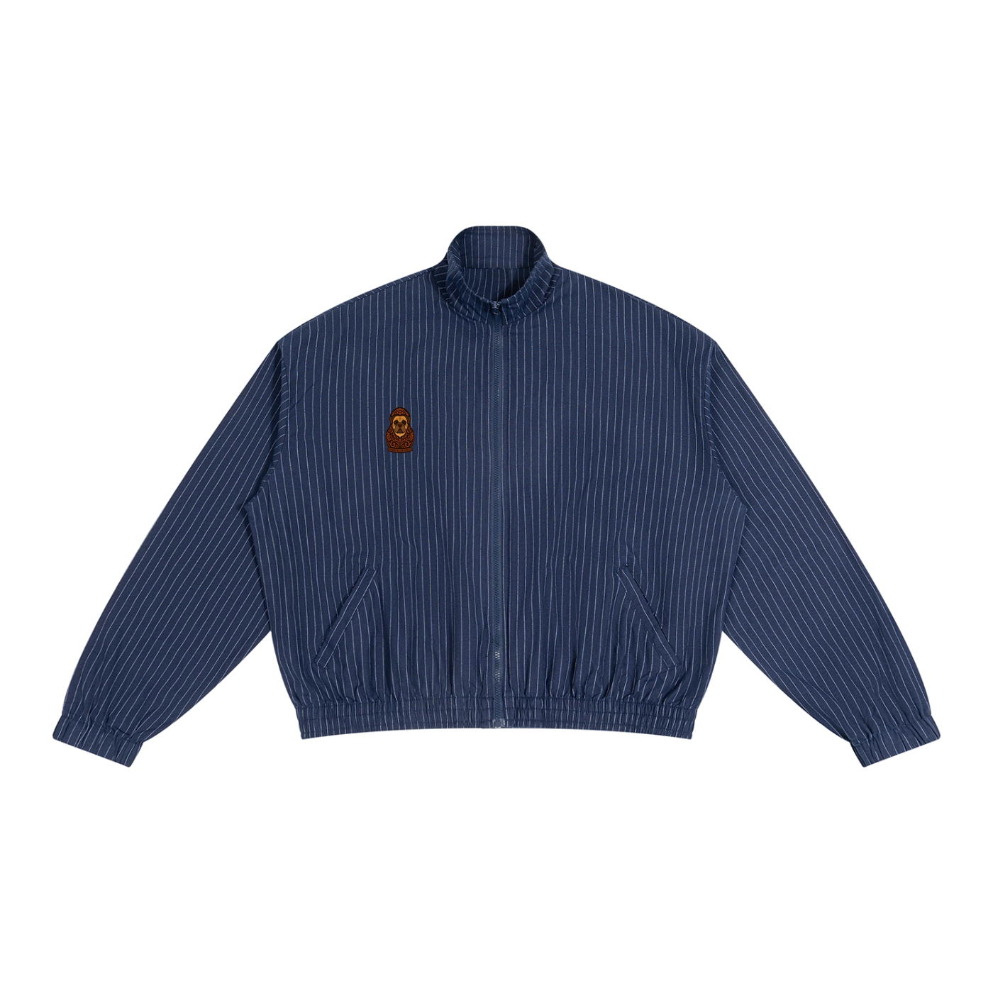 Unisex Striped Full-Zip Track Jacket