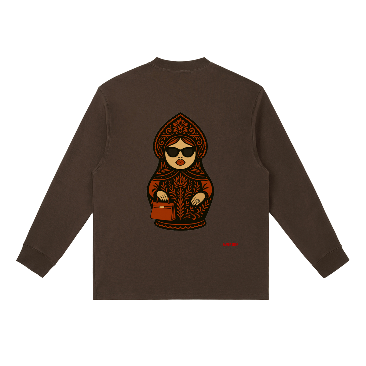 Slavic Girl | Essential Crewneck Long-Sleeve T-Shirt