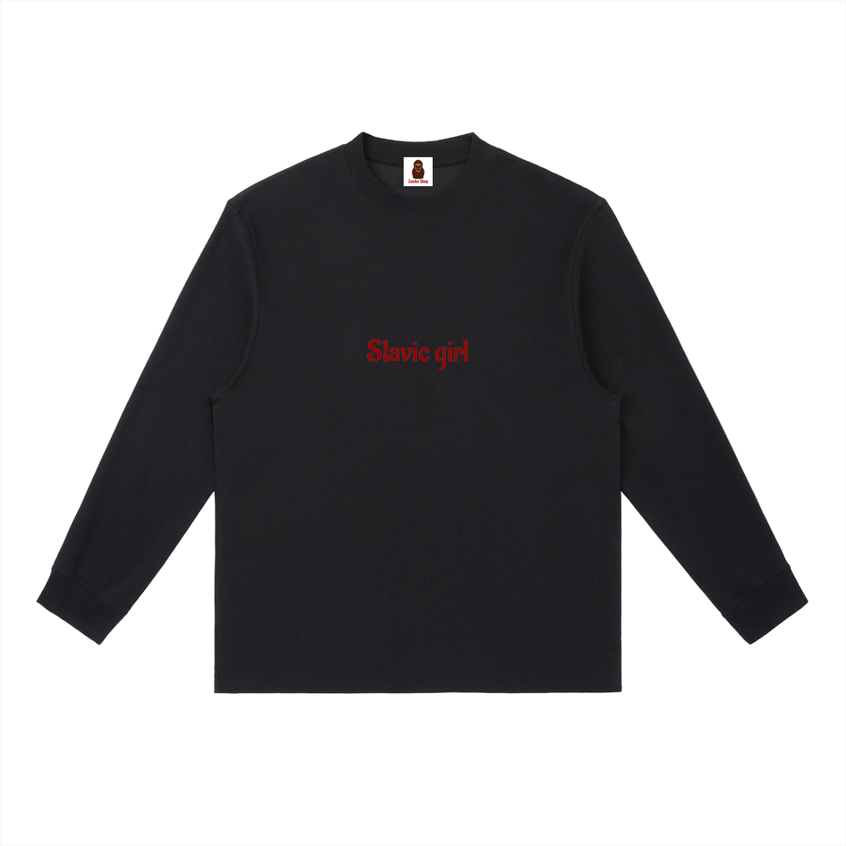Slavic Girl | Essential Crewneck Long-Sleeve T-Shirt