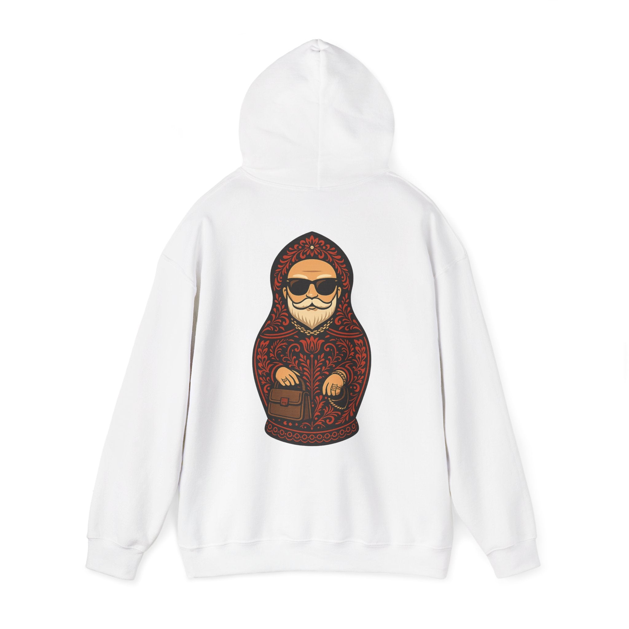 Dedushka Matryoshka Doll Hoodie | Russian Nesting Doll Illustration | Grandpa Gift | Granddad