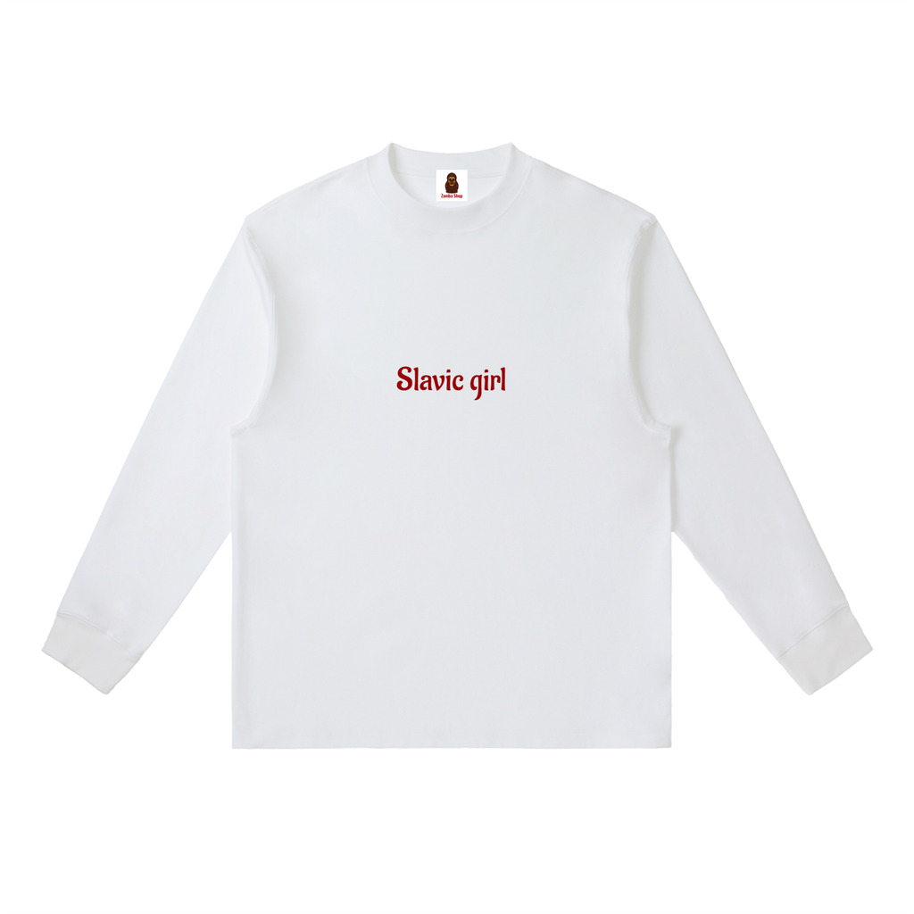 Slavic Girl | Essential Crewneck Long-Sleeve T-Shirt
