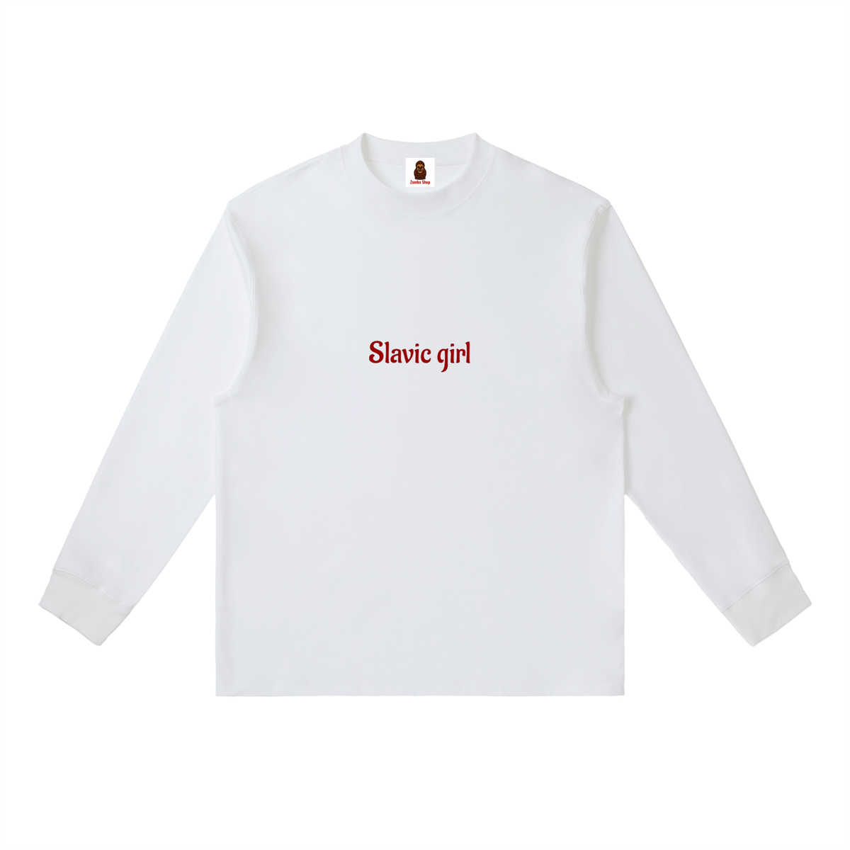 Slavic Girl | Essential Crewneck Long-Sleeve T-Shirt