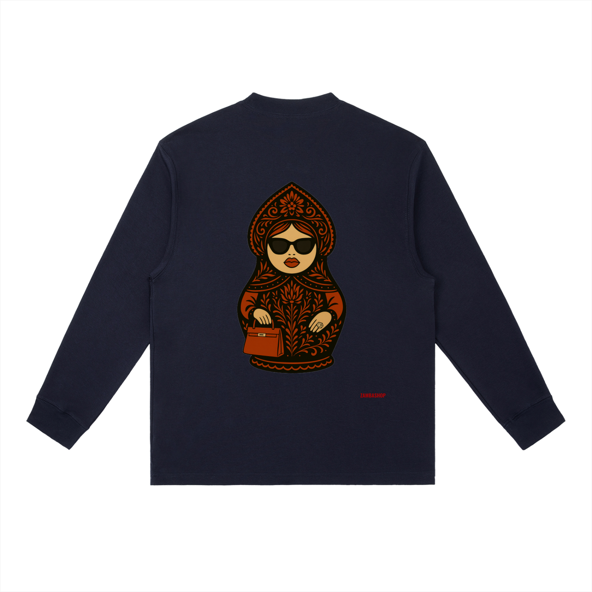Slavic Girl | Essential Crewneck Long-Sleeve T-Shirt