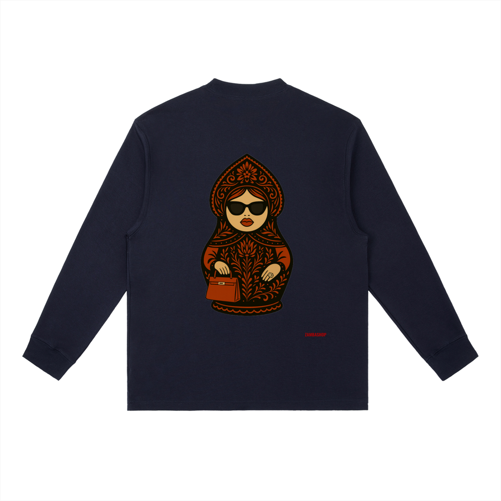 Slavic Girl | Essential Crewneck Long-Sleeve T-Shirt