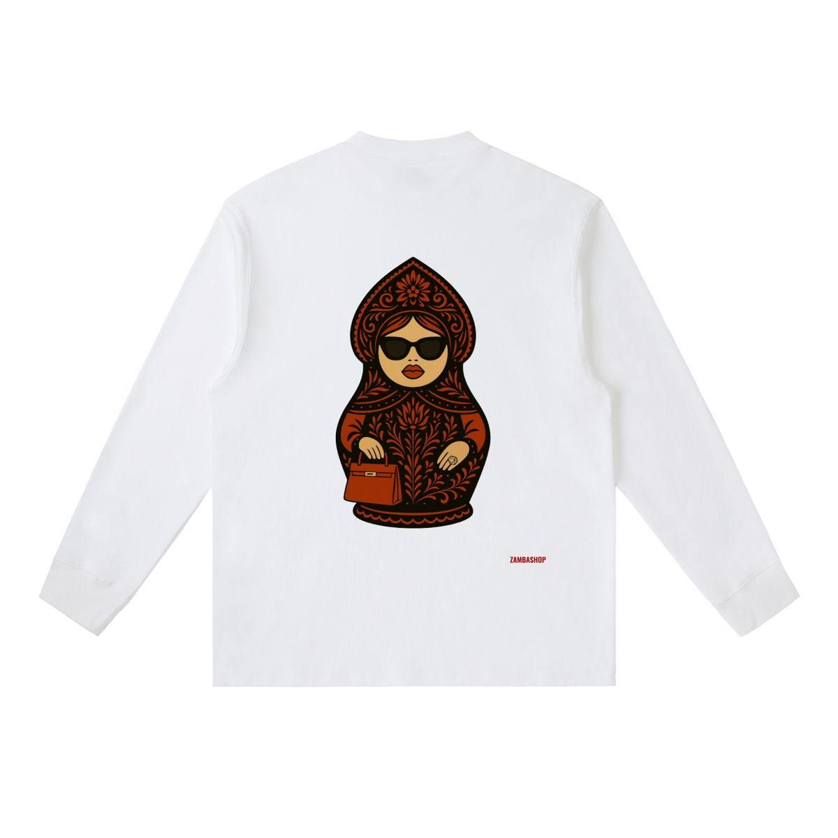 Slavic Girl | Essential Crewneck Long-Sleeve T-Shirt