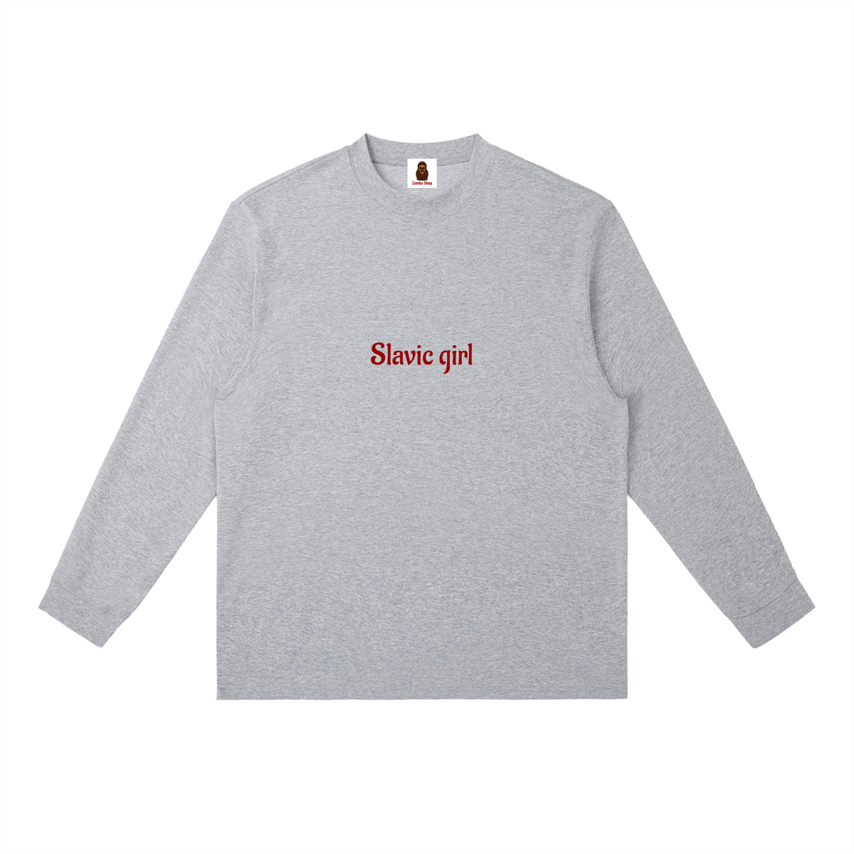 Slavic Girl | Essential Crewneck Long-Sleeve T-Shirt