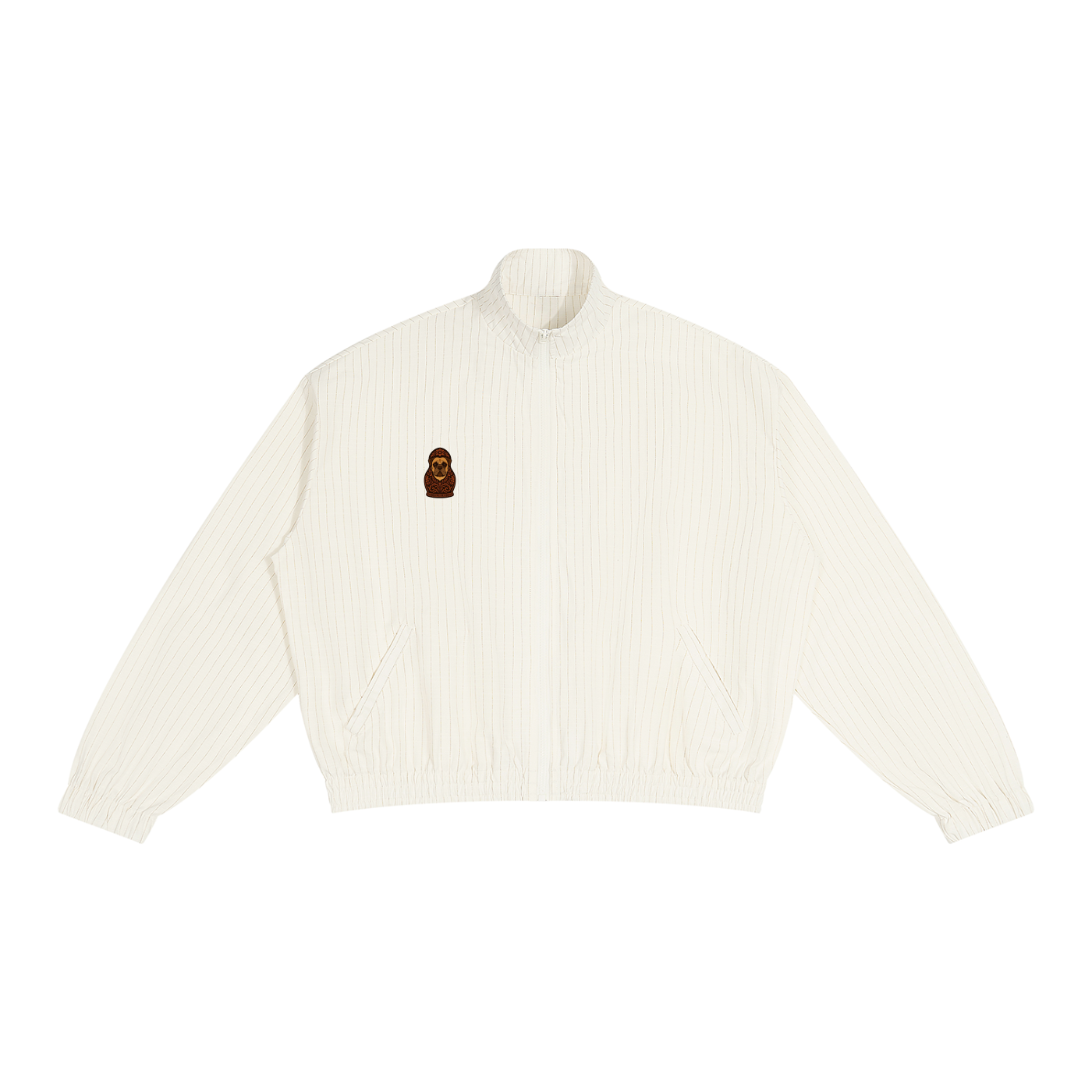 Unisex Striped Full-Zip Track Jacket