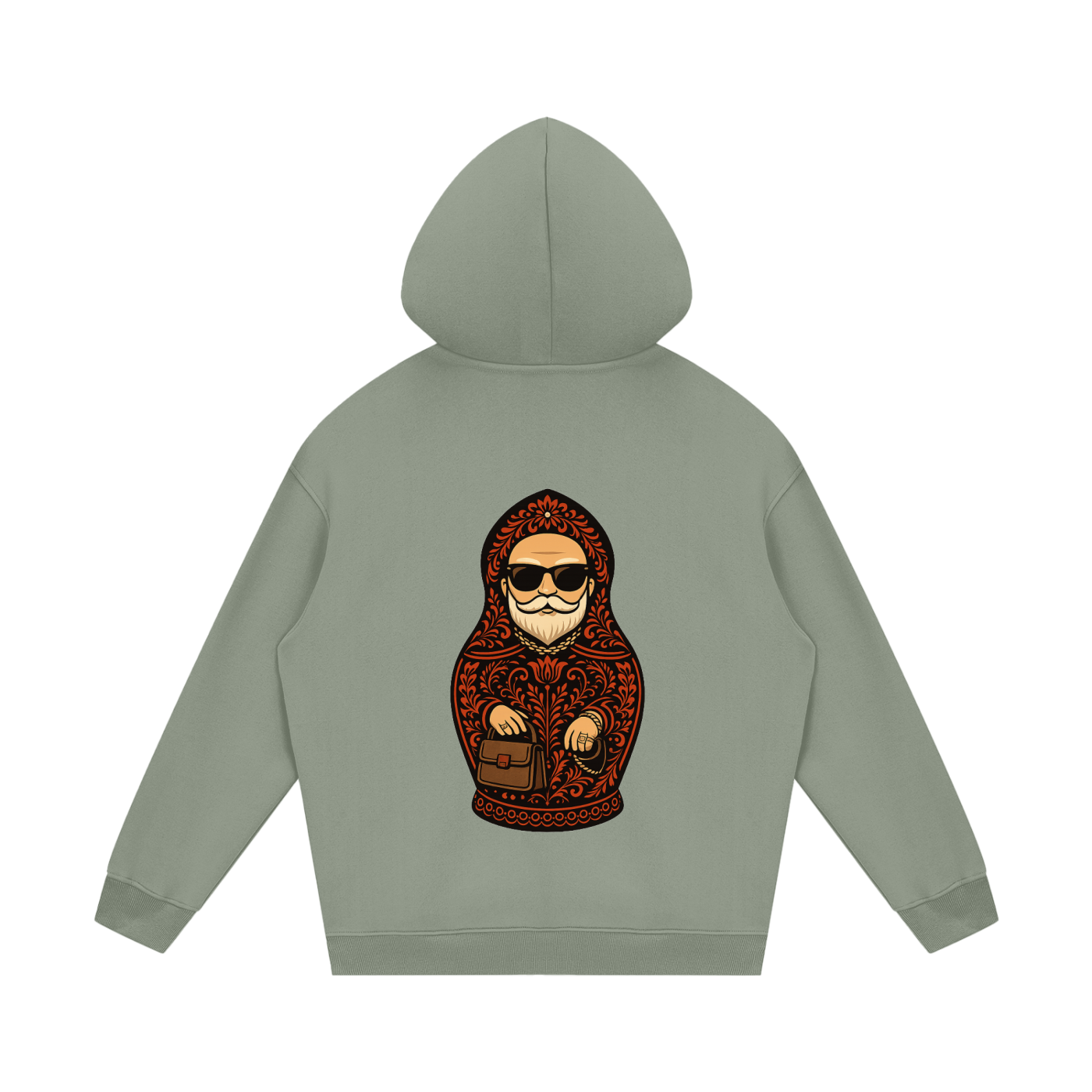 Dedushka Grandpa Hoodie | Streetwear Unisex Fleece Hoodie