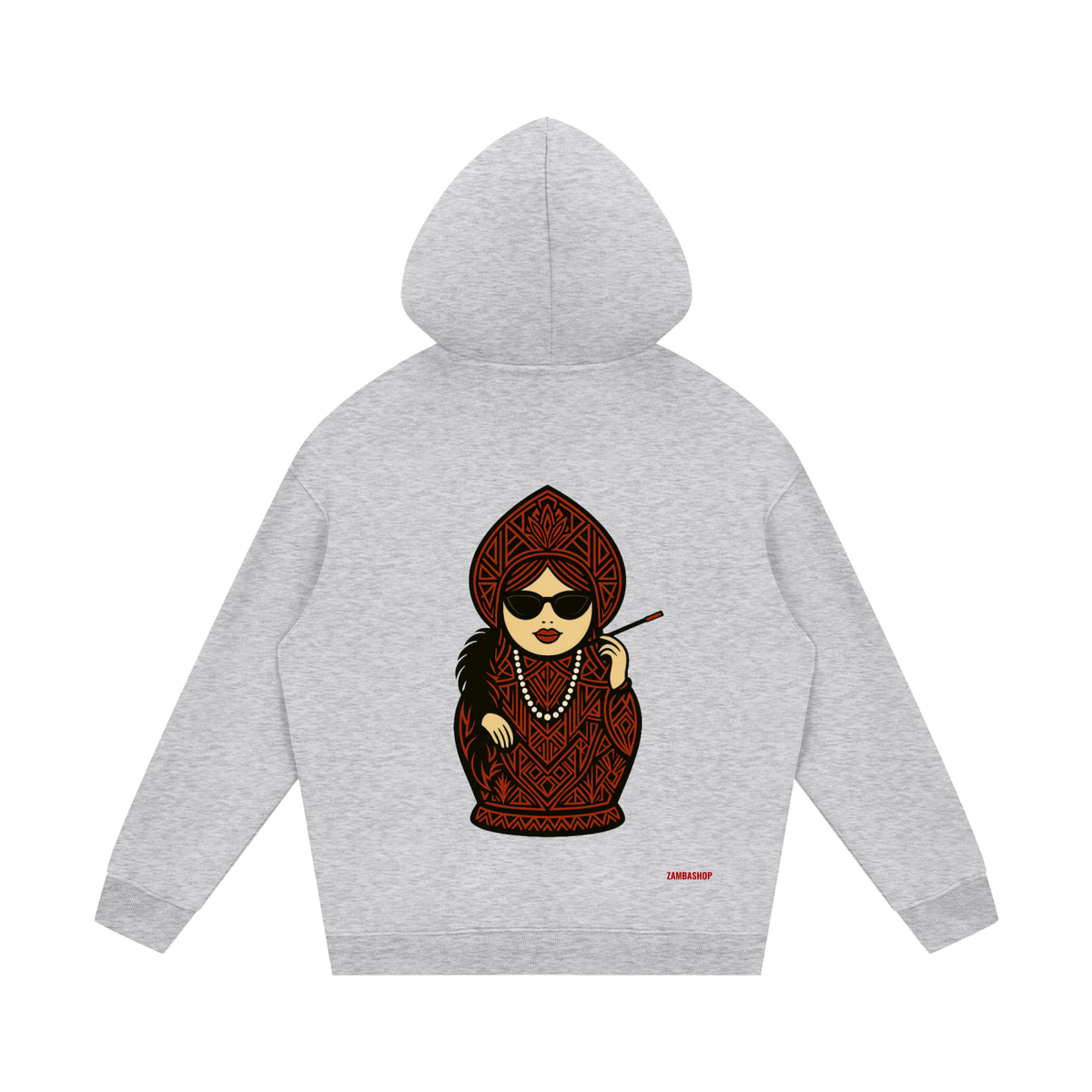 Babushka Grandma Hoodie | Streetwear Unisex Fleece Hoodie