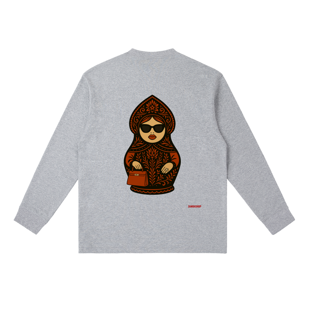 Slavic Girl | Essential Crewneck Long-Sleeve T-Shirt