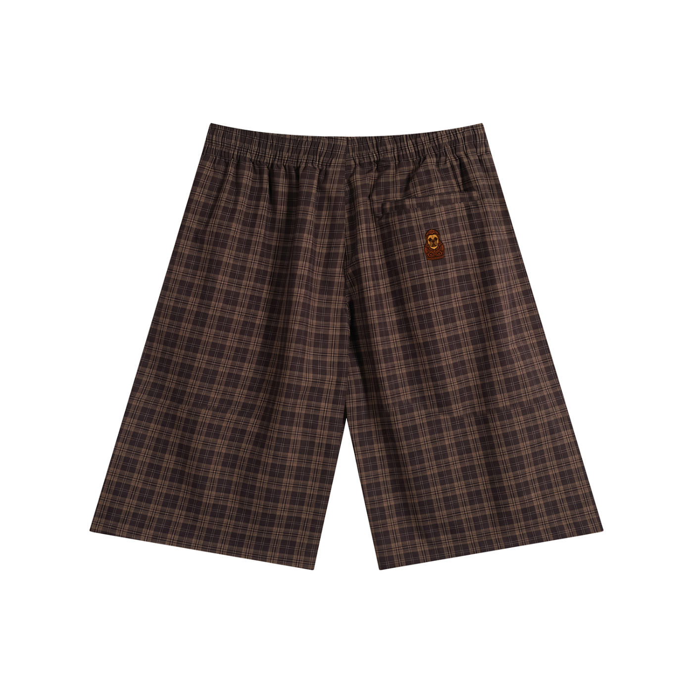 Unisex Plaid Wide Leg Shorts