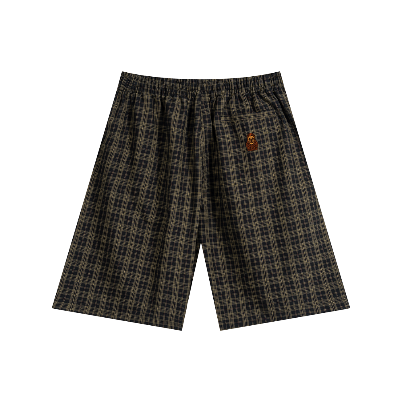 Unisex Plaid Wide Leg Shorts