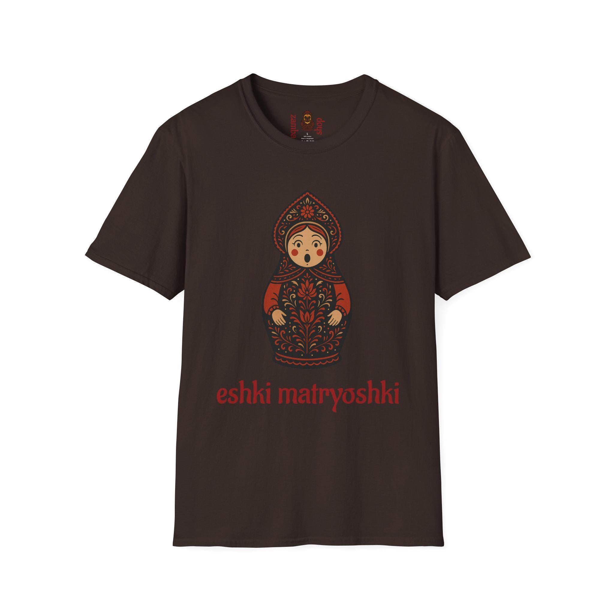 Eshki Matryoshki Matryoshka Doll T-Shirt | Russian Nesting Doll Graphic | Gift for her | Slavik gift