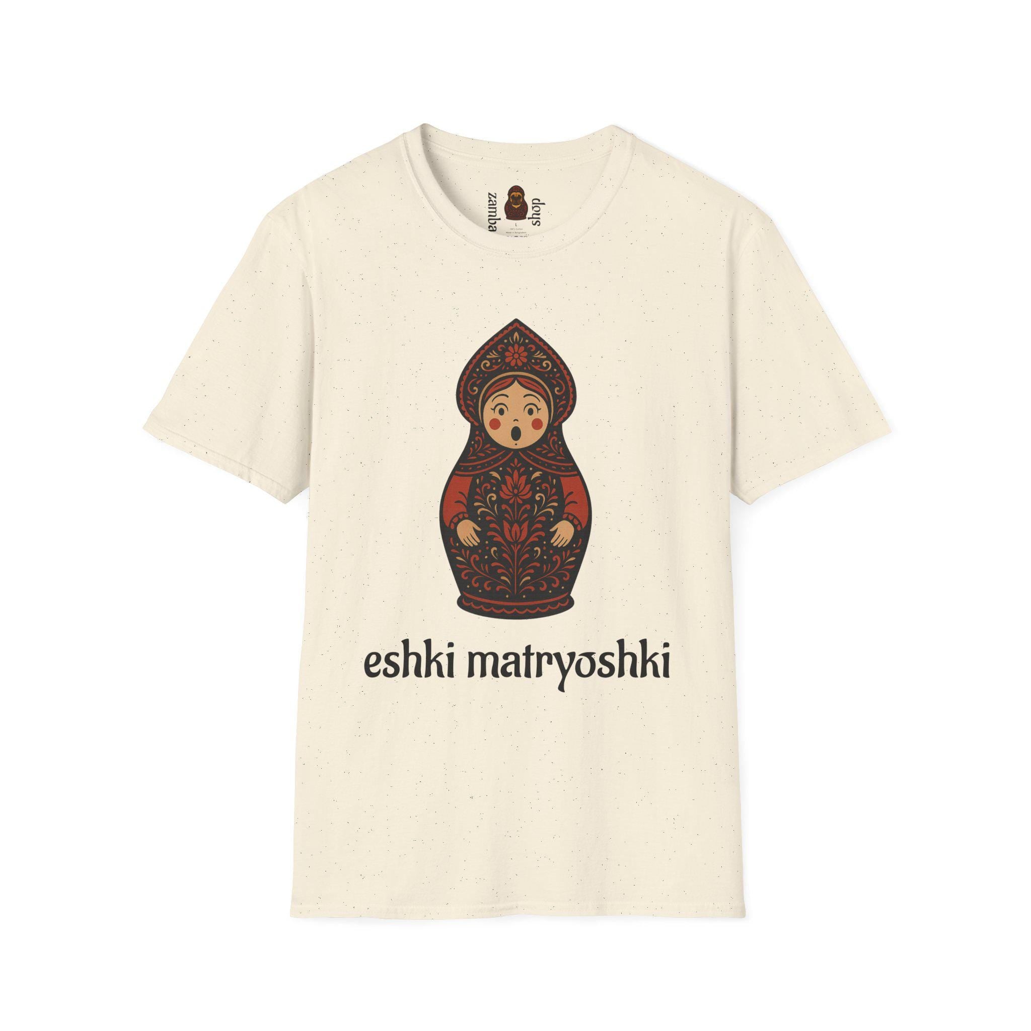 Eshki Matryoshki Matryoshka Doll T-Shirt | Russian Nesting Doll Graphic | Gift for her | Slavik gift