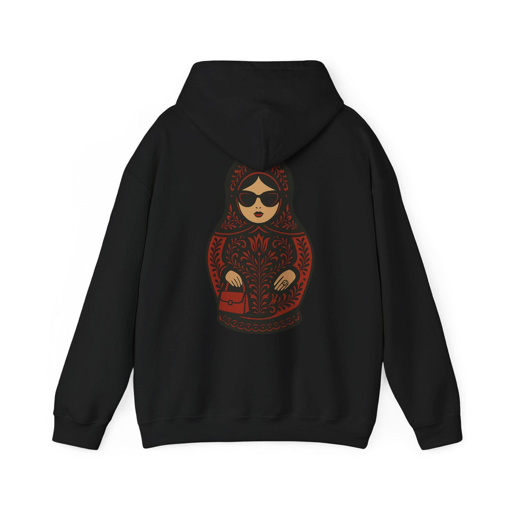 Babushka Matryoshka Doll Hoodie | Russian Nesting Doll Illustration | Grandma Gift
