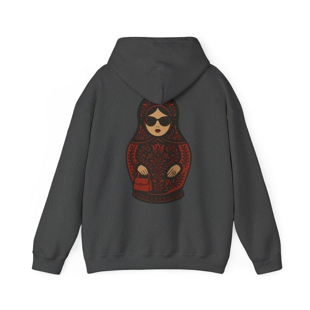 Babushka Matryoshka Doll Hoodie | Russian Nesting Doll Illustration | Grandma Gift