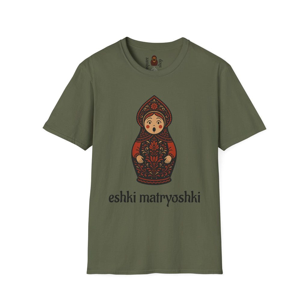 Eshki Matryoshki Matryoshka Doll T-Shirt | Russian Nesting Doll Graphic | Gift for her | Slavik gift
