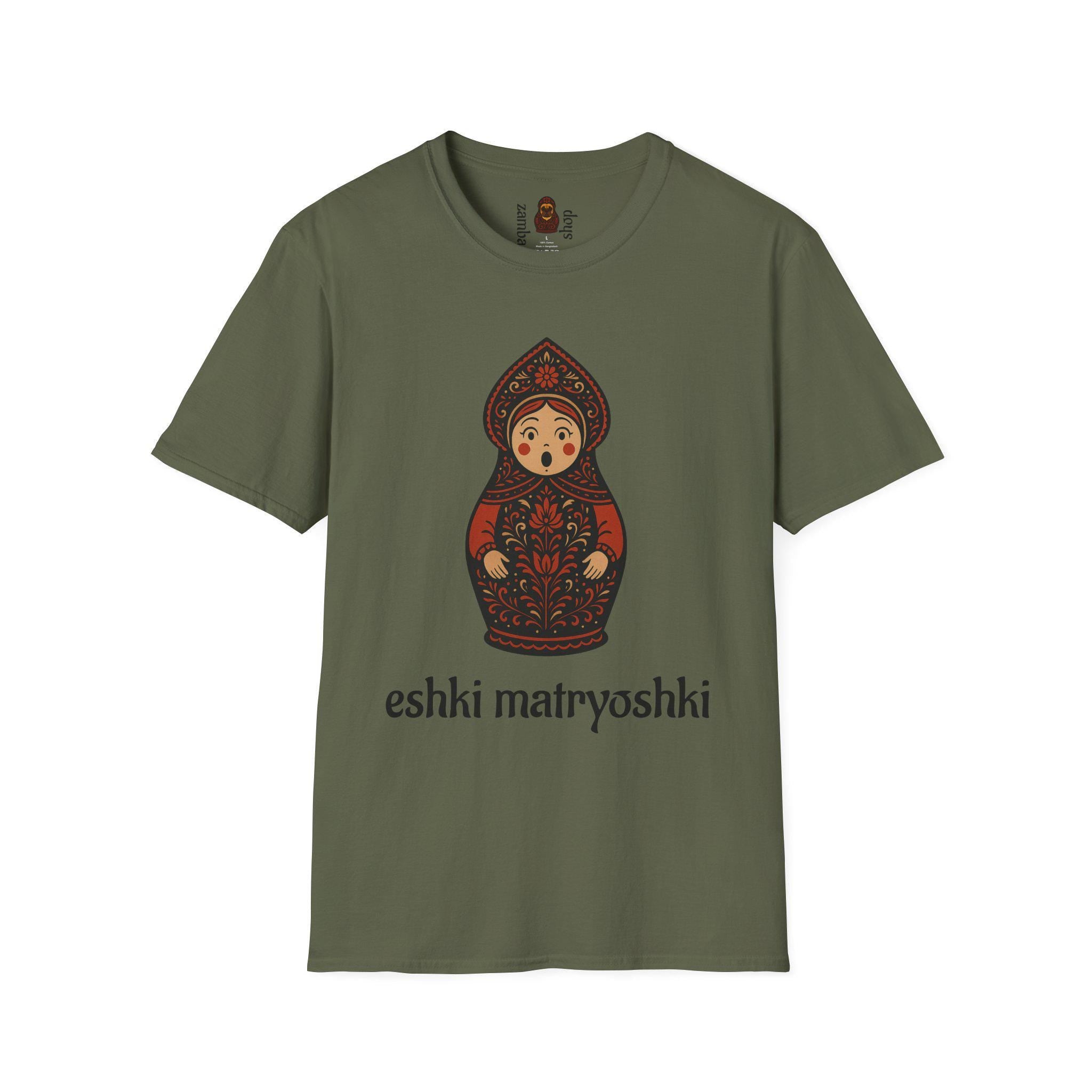 Eshki Matryoshki Matryoshka Doll T-Shirt | Russian Nesting Doll Graphic | Gift for her | Slavik gift