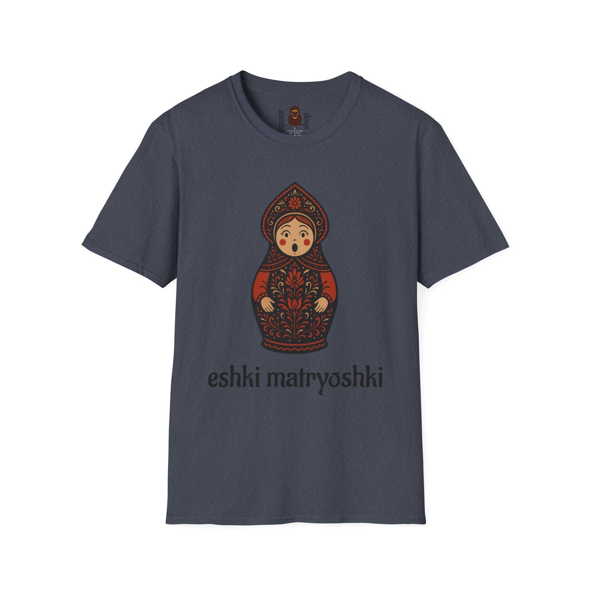 Eshki Matryoshki Matryoshka Doll T-Shirt | Russian Nesting Doll Graphic | Gift for her | Slavik gift