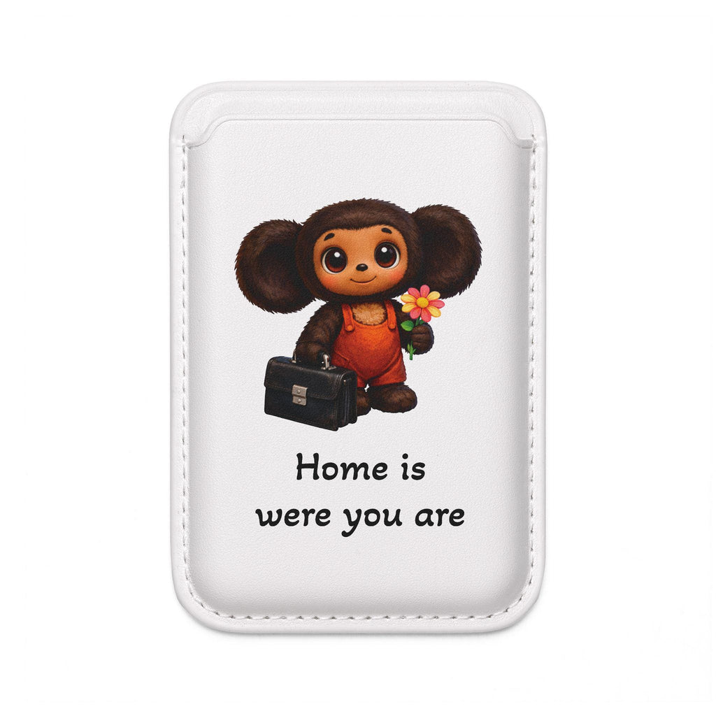Cheburashka character vegan wallet | MagSafe compatible card holder