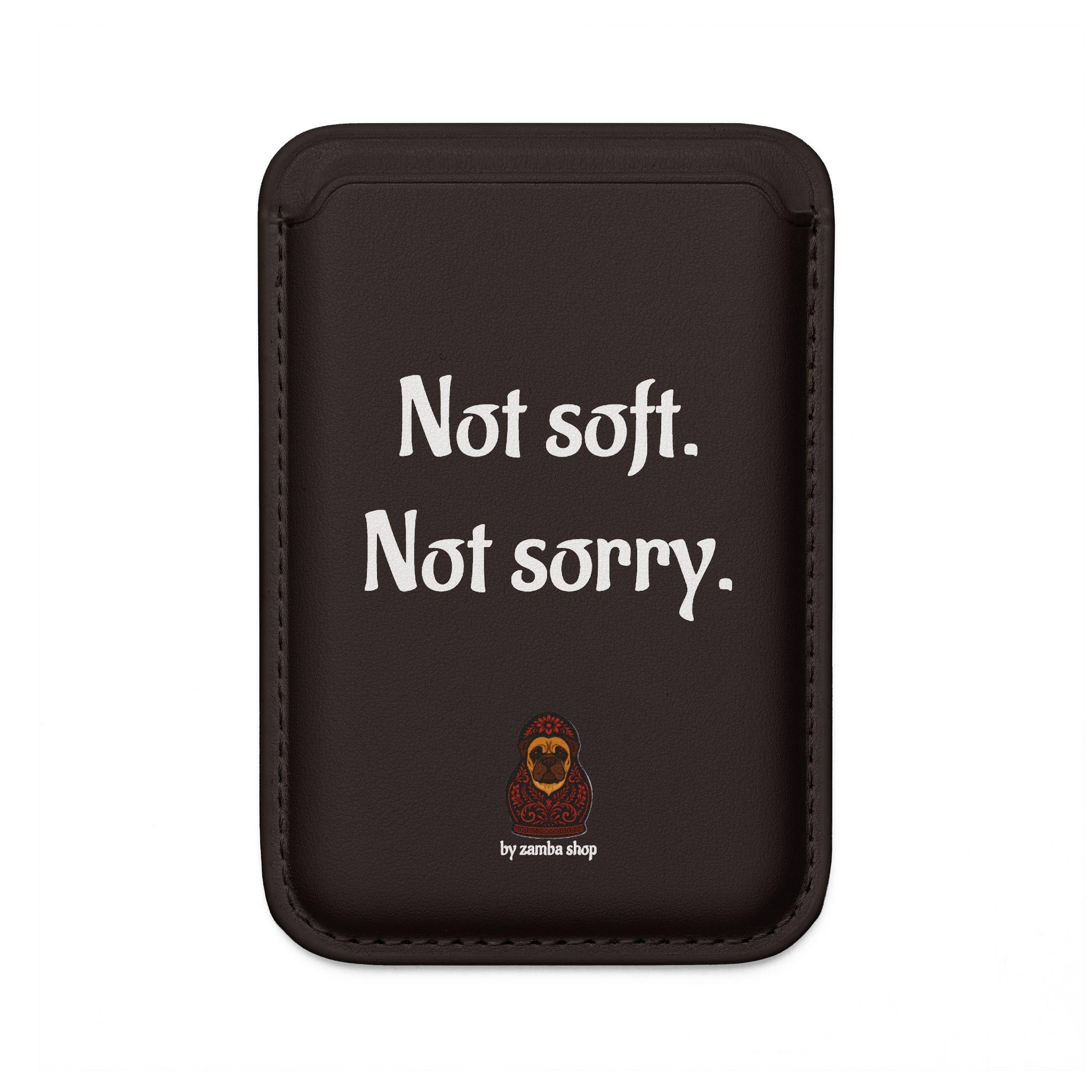Not soft. Not sorry. Vegan Wallet | MagSafe Compatible Card Holder